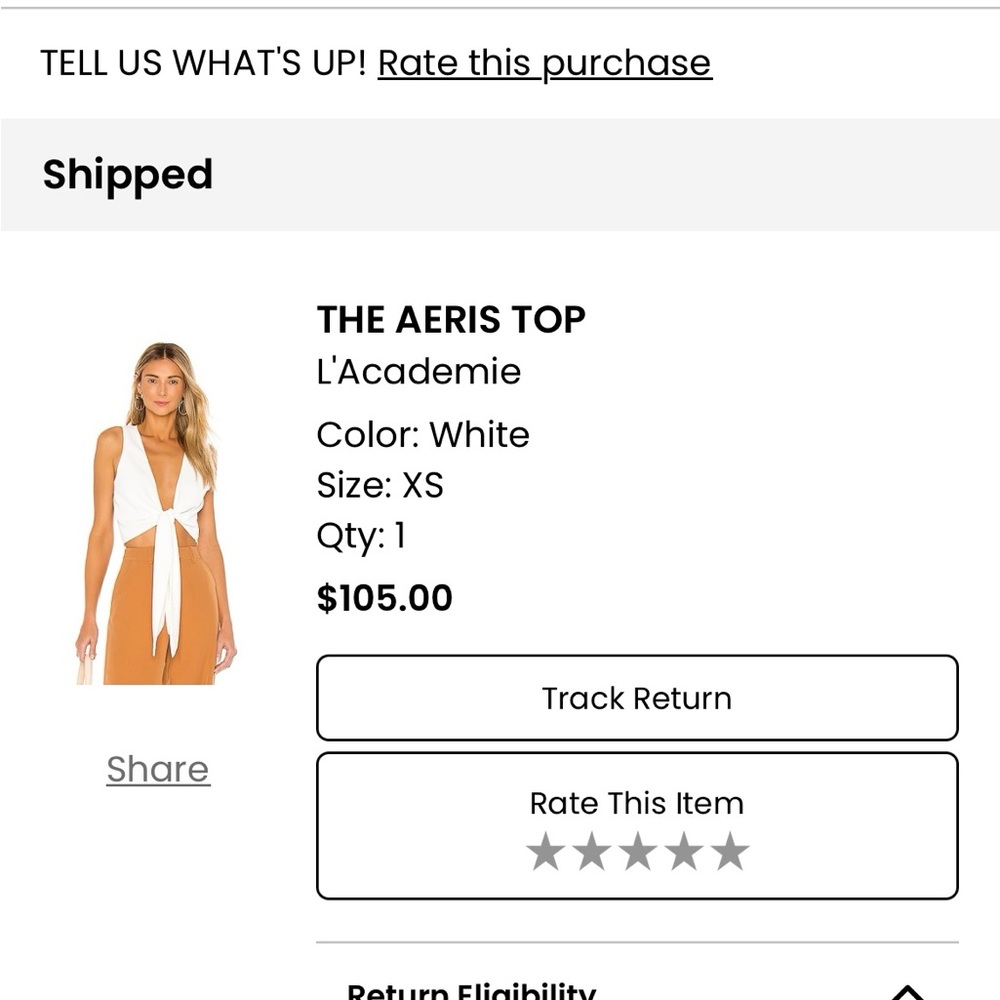 L'Academie White Aeris Top